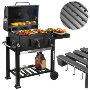 Grill ogrodowy węglowy VULCAN z żeliwnym rusztem