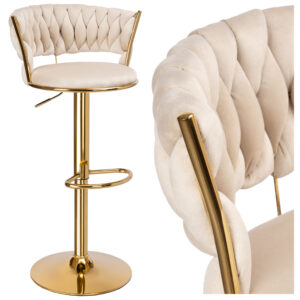 Hoker barowy Tresso Gold beżowy Velvet