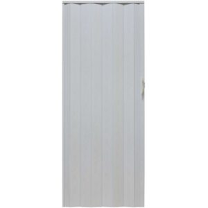 Drzwi harmonijkowe 001P BIAŁY DĄB MAT - 80 cm