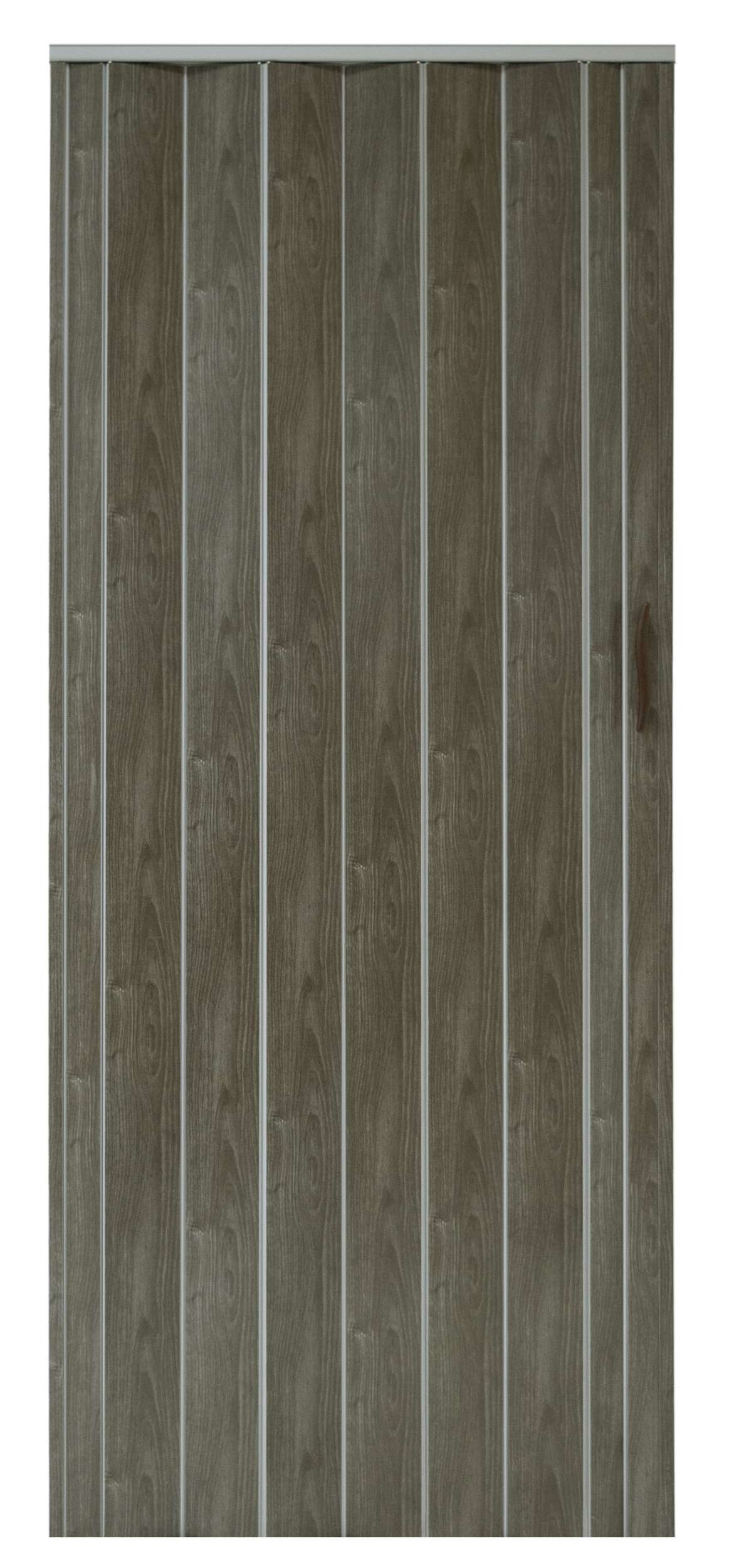 Drzwi harmonijkowe 001P DĄB GRAFIT MAT 100 cm